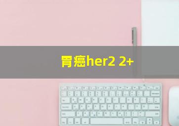 胃癌her2 2+